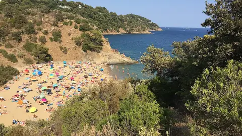 Bord de mer à Cavalaire-sur-Mer, près de Hyères